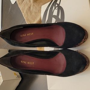 Nine west faux suede wedges